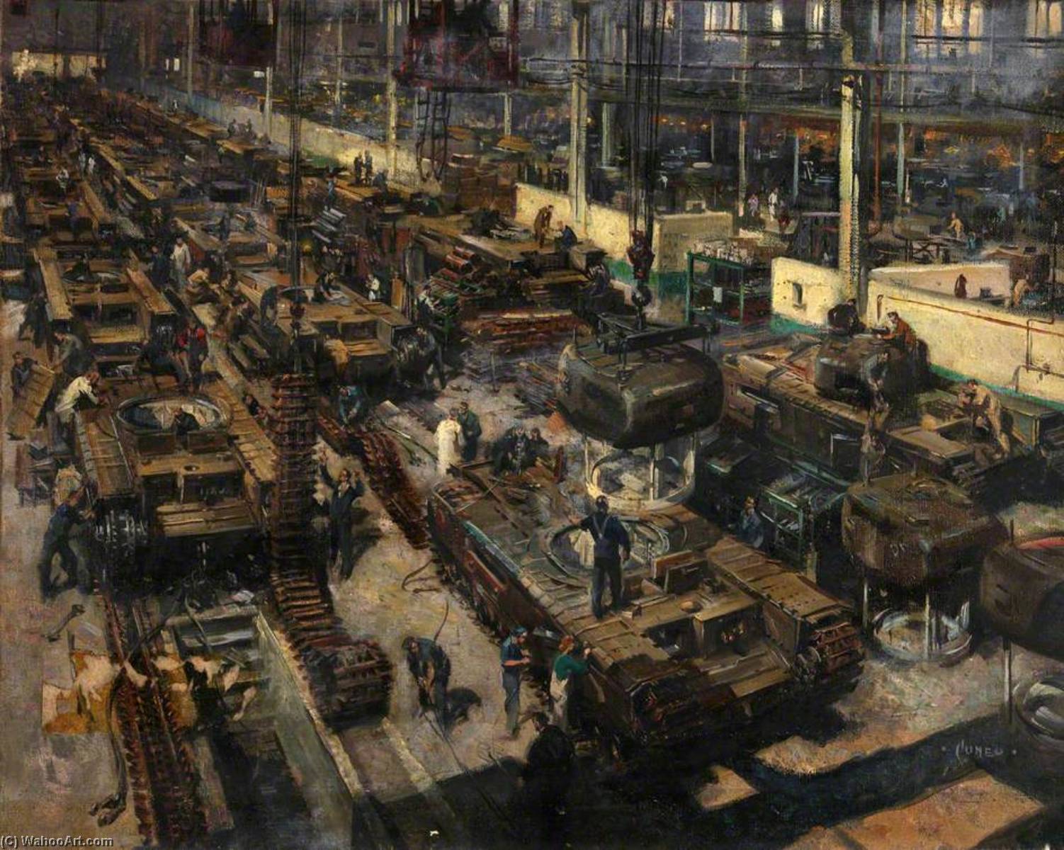 Order Artwork Replica Production of Tanks, 1946 by Terence Tenison Cuneo (Inspired By) (1907-1996) | ArtsDot.com