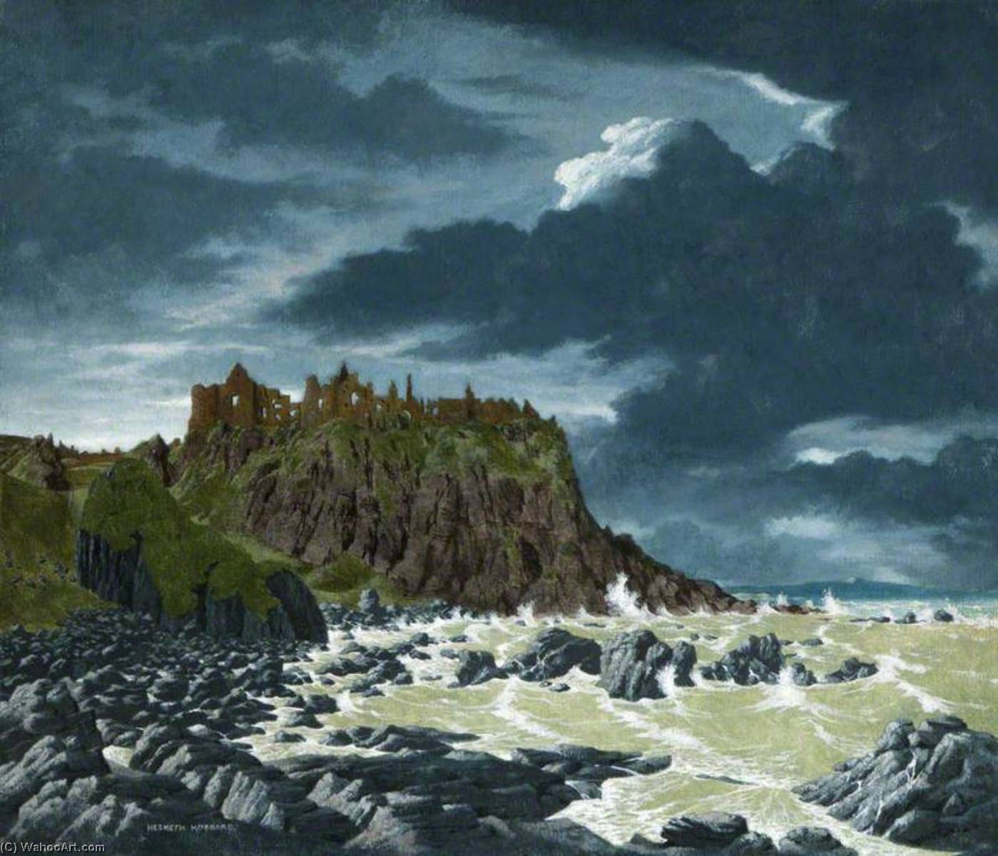Buy Museum Art Reproductions Dunluce Castle by Eric Hesketh Hubbard (Inspired By) (1892-1957) | ArtsDot.com