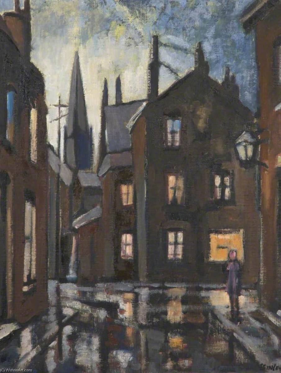 Order Oil Painting Replica Street End by Edward William Finley (Inspired By) (1907-1979) | ArtsDot.com