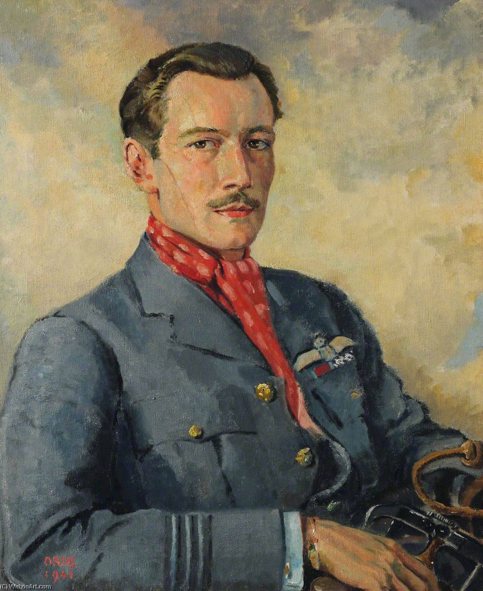 Order Artwork Replica Wing Commander Robert Roland Stanford Tuck (1916–1987), DSO, DFC and Two Bars, 1941 by Cuthbert Julian Orde (Inspired By) (1888-1968) | ArtsDot.com