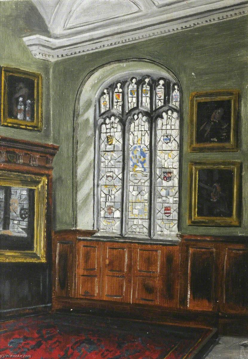 Order Oil Painting Replica The Hall and R. W. Raper Memorial Window by Cyril Norman Hinshelwood (Inspired By) (1897-1967, United Kingdom) | ArtsDot.com