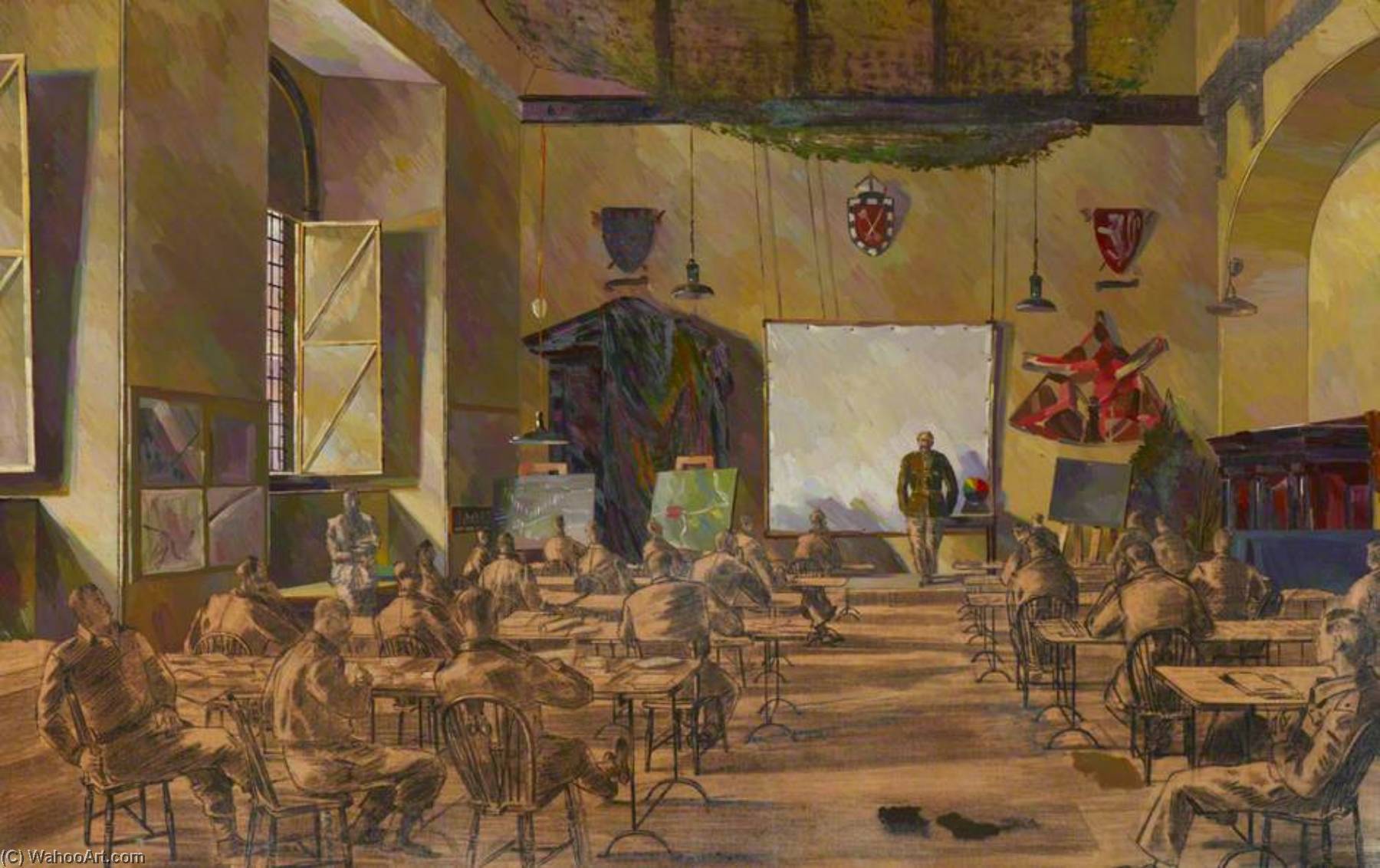 Buy Museum Art Reproductions D Day Preparations, 1943 by Barnett Freedman (Inspired By) (1901-1958) | ArtsDot.com