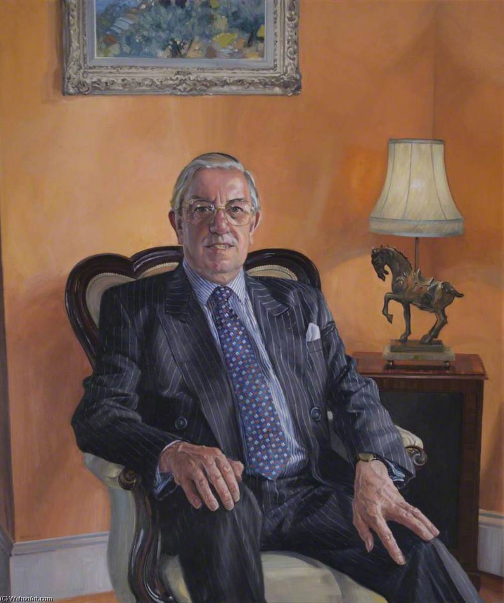 Right Honourable Lord Lane of Horsell (1925–2009), PSGW, President of the Board of General Purposes (1992–1995), 1995 by David Hugh Cobley David Hugh Cobley | ArtsDot.com