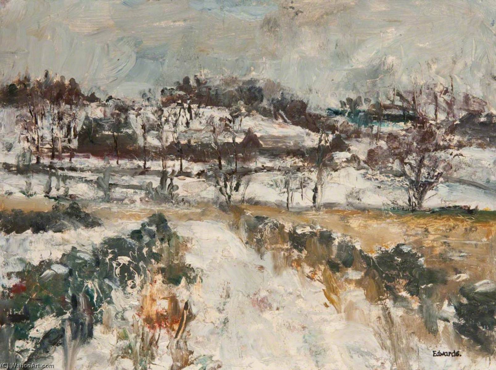 Winter Time by Joseph Byres Edwards (1933-2000) Joseph Byres Edwards | ArtsDot.com