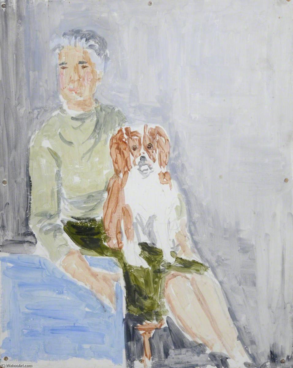 Order Artwork Replica Woman and Dog by Rosamund Ross (Inspired By) (1928-1988) | ArtsDot.com
