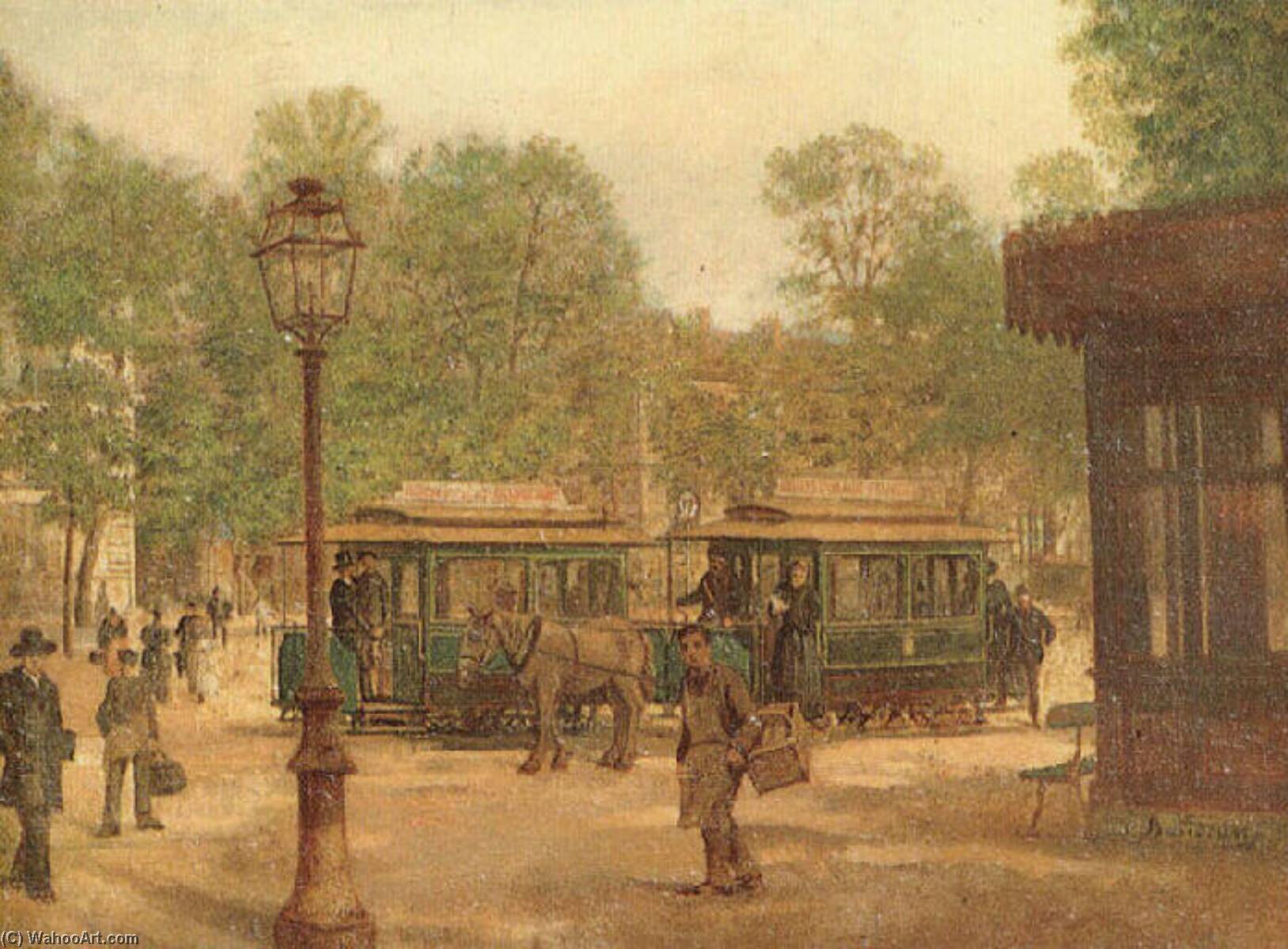 Order Artwork Replica Tramways à Versailles by Baudran Auguste Alexandre (1823-1907) | ArtsDot.com