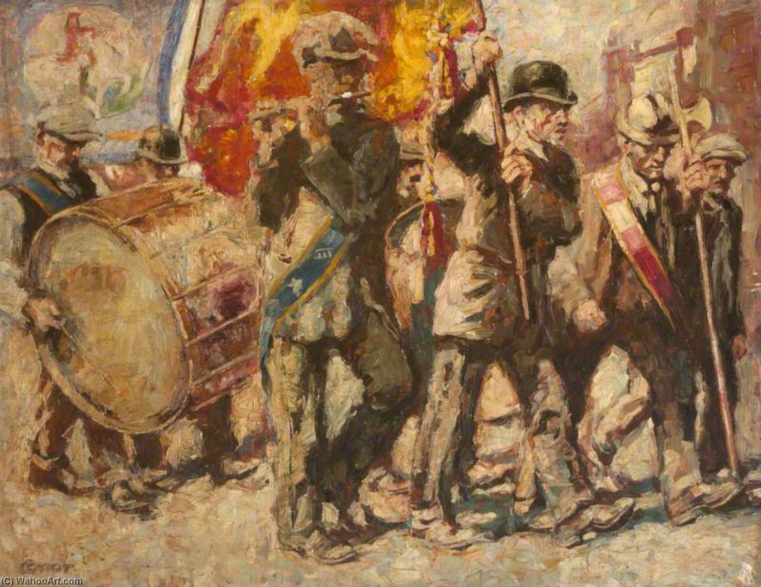 Order Artwork Replica The Twelfth (Wellington Place, Belfast), 1918 by William Conor (Inspired By) (1881-1968) | ArtsDot.com