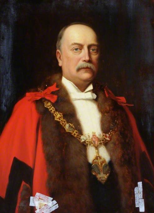 Order Oil Painting Replica Colonel Sir Charles John Stoddart (1839–1913), VD, JP, 1929 by Ernest Moore (1865-1940) | ArtsDot.com