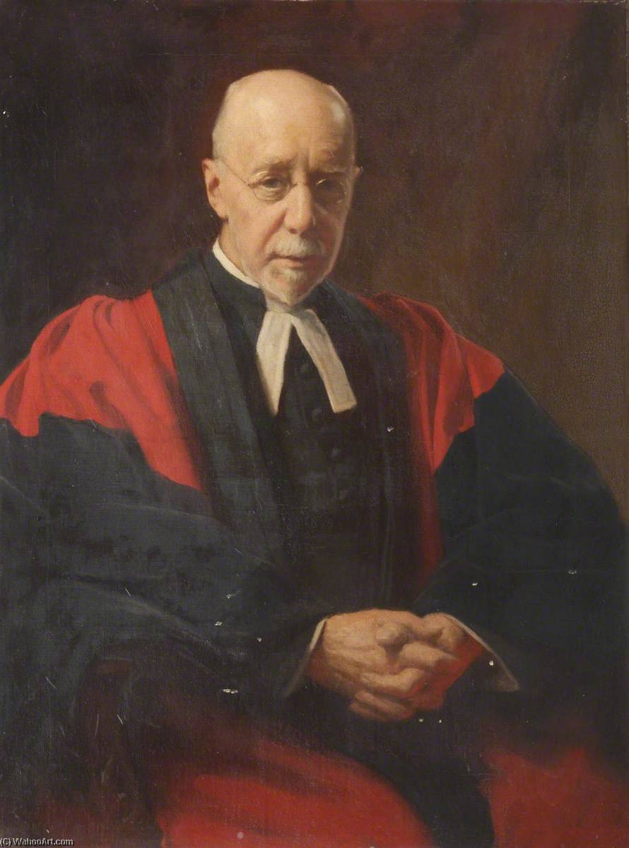 Order Paintings Reproductions Reverend W. B. Selbie, DD by Ernest Moore (1865-1940) | ArtsDot.com