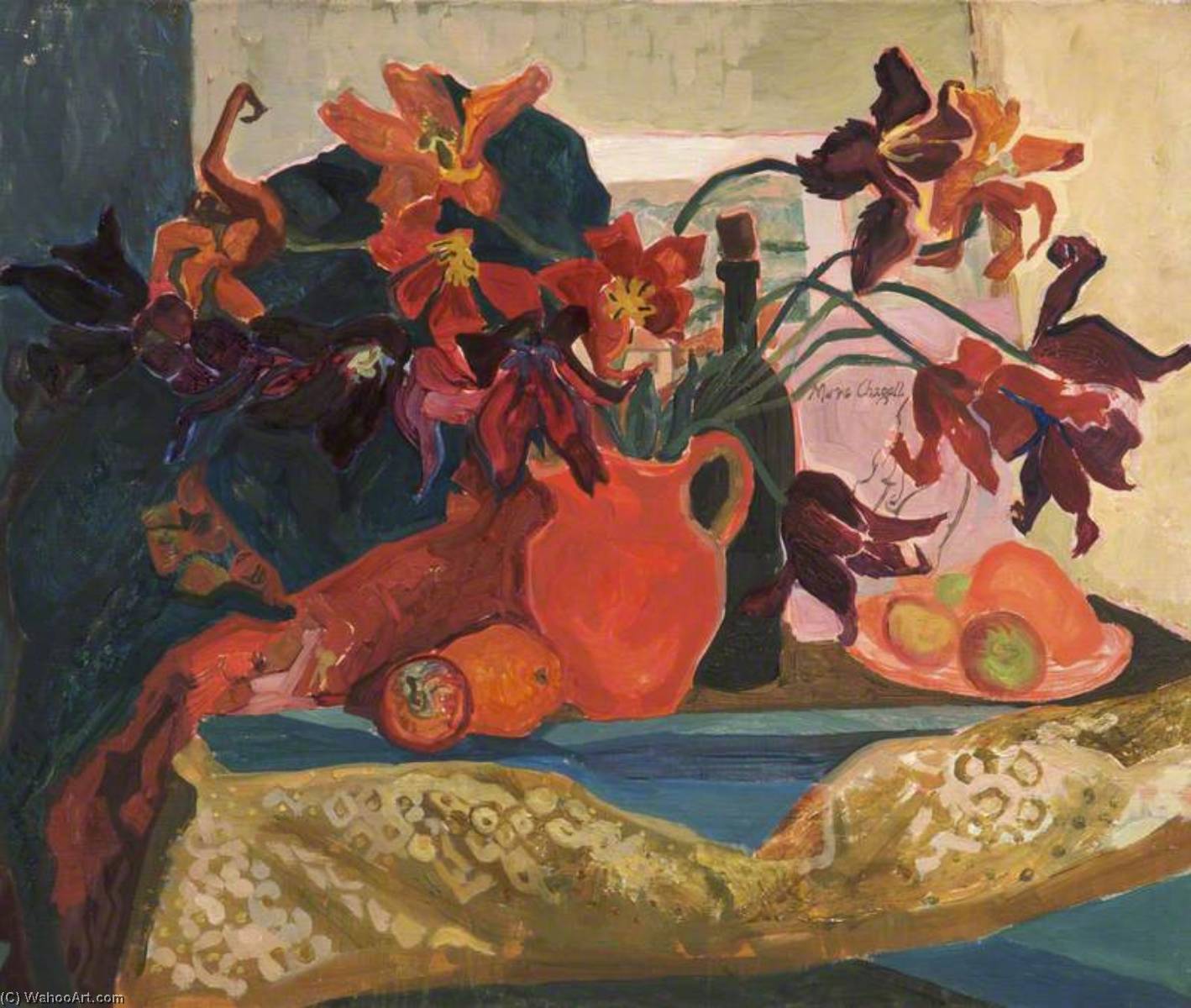 Still Life with Flowers by Joan Hargreaves (1921-2007) Joan Hargreaves | ArtsDot.com