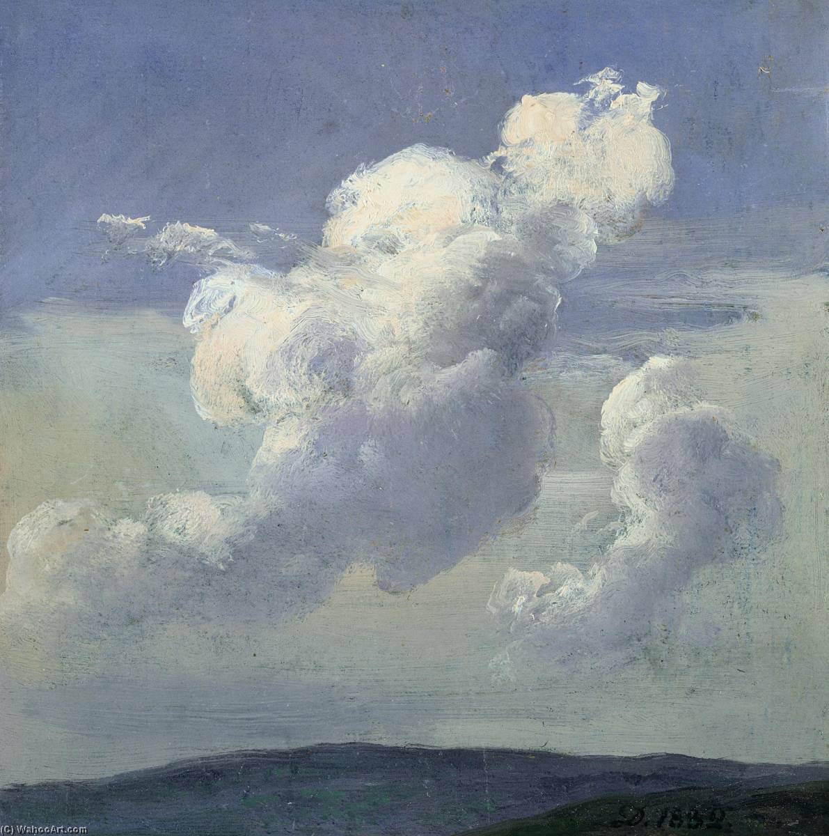 Order Artwork Replica Cloud study, 1832 by Johan Christian Clausen Dahl (1788-1857, Norway) | ArtsDot.com