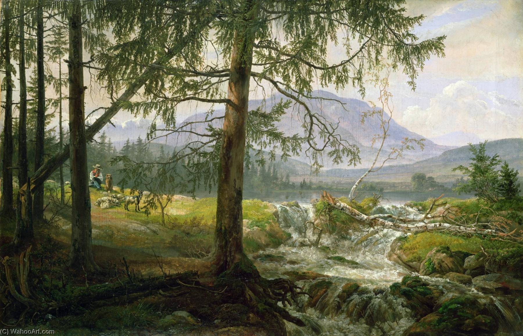 Order Paintings Reproductions Northern Landscape, 1822 by Johan Christian Clausen Dahl (1788-1857, Norway) | ArtsDot.com