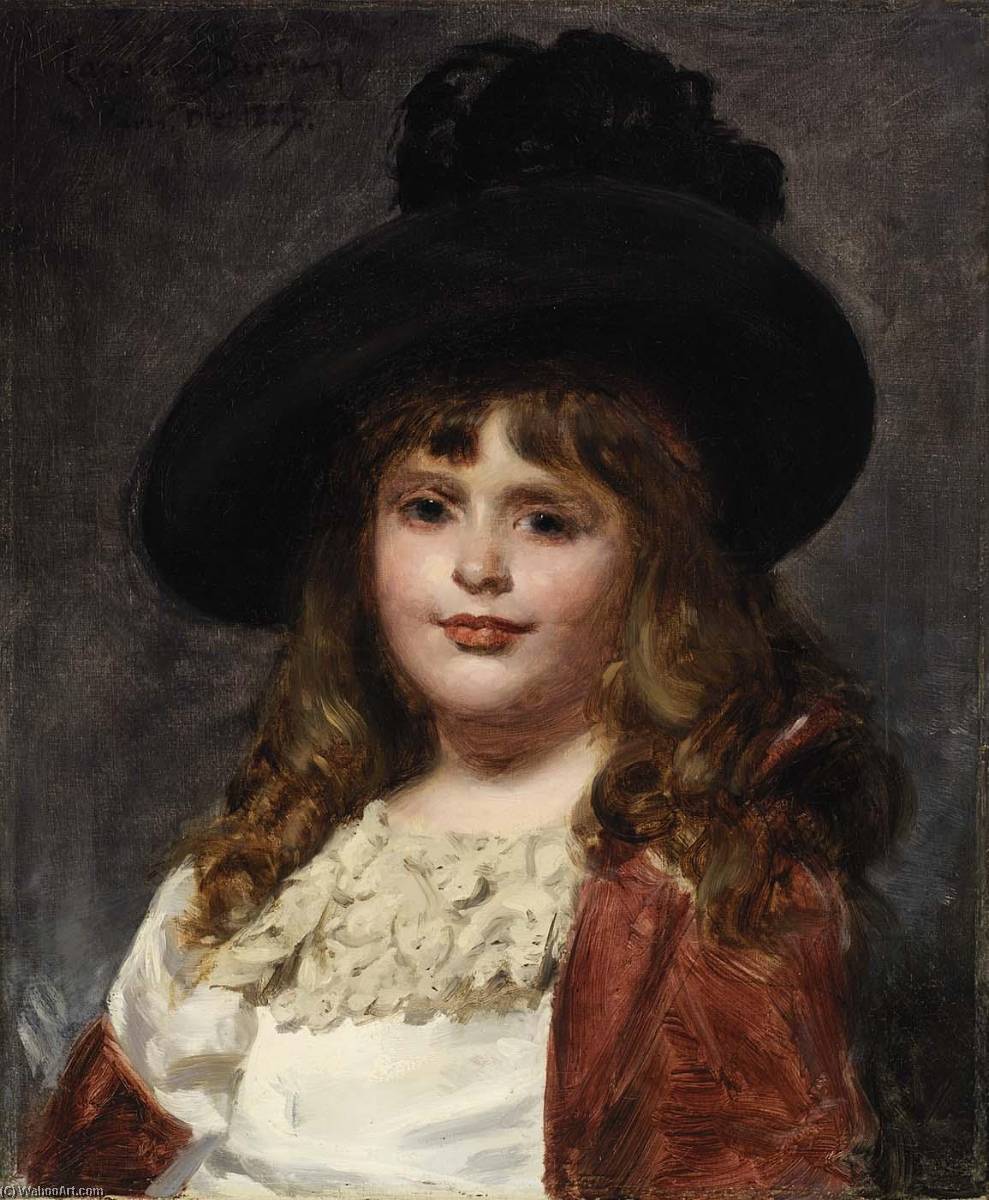 Order Paintings Reproductions Laura at Seven, 1887 by Carolus-Duran (Charles-Auguste-Emile Durand) (1837-1917) | ArtsDot.com
