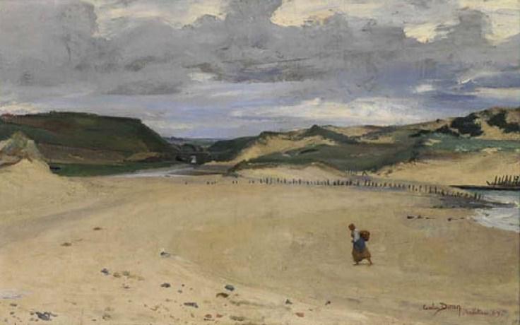 Buy Museum Art Reproductions La plage d`Ambleteuse, 1869 by Carolus-Duran (Charles-Auguste-Emile Durand) (1837-1917) | ArtsDot.com