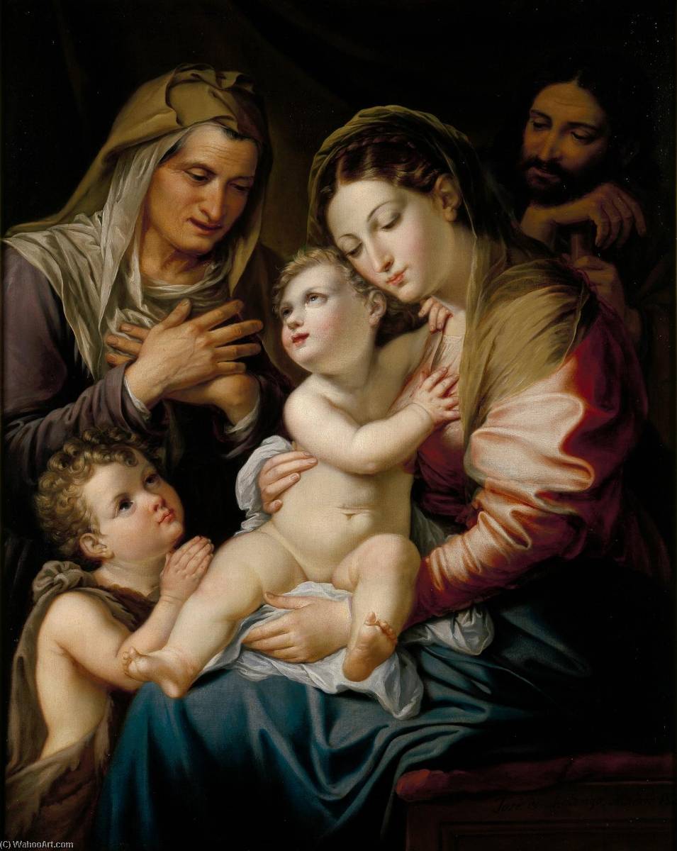 Buy Museum Art Reproductions The Holy Family by José De Madrazo Y Agudo (1781-1859) | ArtsDot.com
