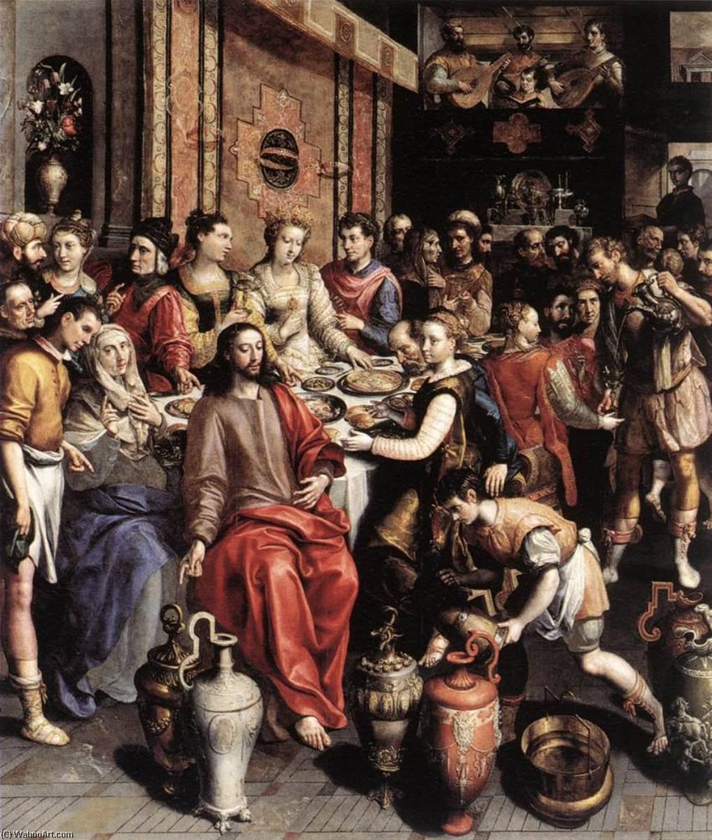 Order Oil Painting Replica The Marriage at Cana, 1596 by Maarten De Vos (1532-1603) | ArtsDot.com