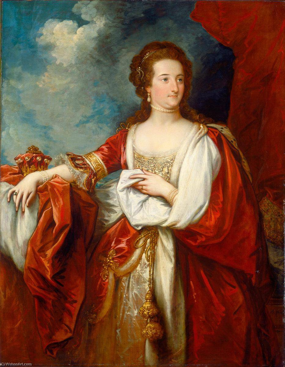Order Artwork Replica Elizabeth, Countess of Effingham, 1797 by Benjamin West (1738-1820, United States) | ArtsDot.com