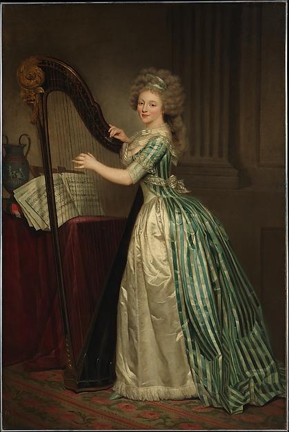 Buy Museum Art Reproductions Self Portrait with a Harp, 1791 by Rose Adélaïde Ducreux (1761-1802, France) | ArtsDot.com
