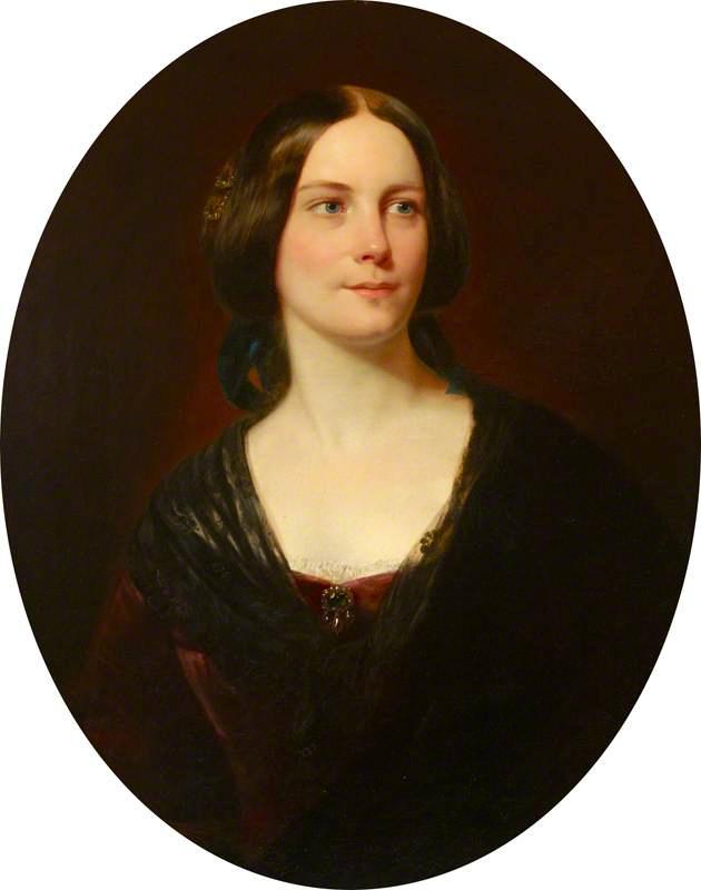 Order Oil Painting Replica Mary Postans, Mrs Alfred Shaw by Daniel Maclise (1806-1870, Ireland) | ArtsDot.com