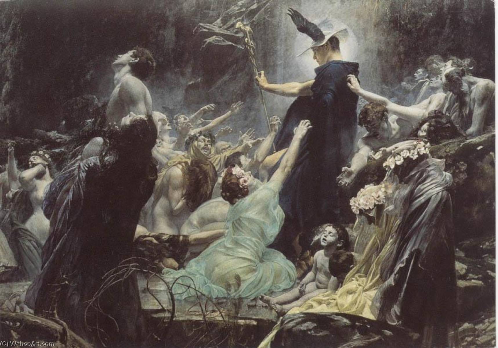 Souls on the Banks of the Acheron, 1898 by Adolf Hiremy Hirschl Adolf Hiremy Hirschl | ArtsDot.com