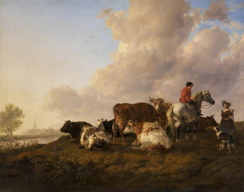Order Artwork Replica In the Meadows of Fordwich, 1840 by Thomas Sidney Cooper (1803-1902, United Kingdom) | ArtsDot.com