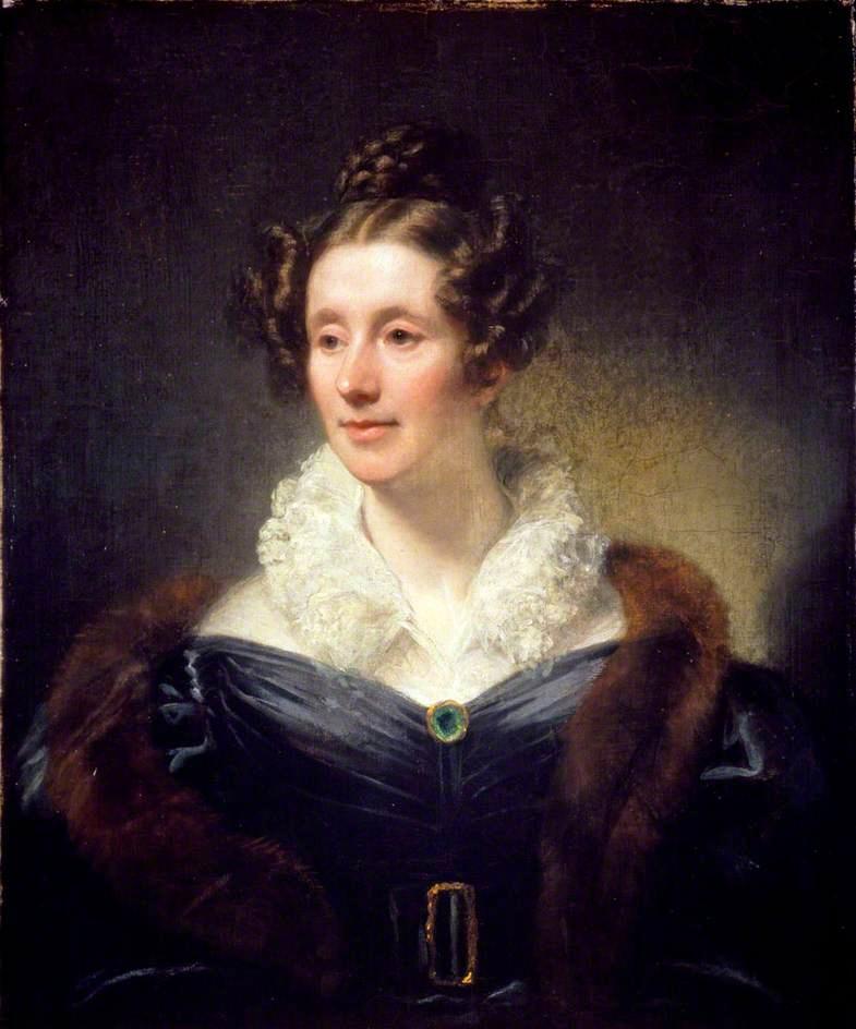 顺序 手工油畫 玛丽·费尔法克斯、威廉·萨默维尔夫人,科学作家, 1834 通过 Thomas Phillips (1770-1845, United Kingdom) | ArtsDot.com