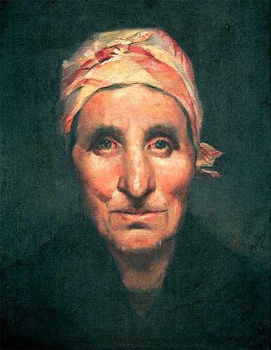 Order Paintings Reproductions Head of an old woman by José Júlio De Souza Pinto (1856-1939, Portugal) | ArtsDot.com