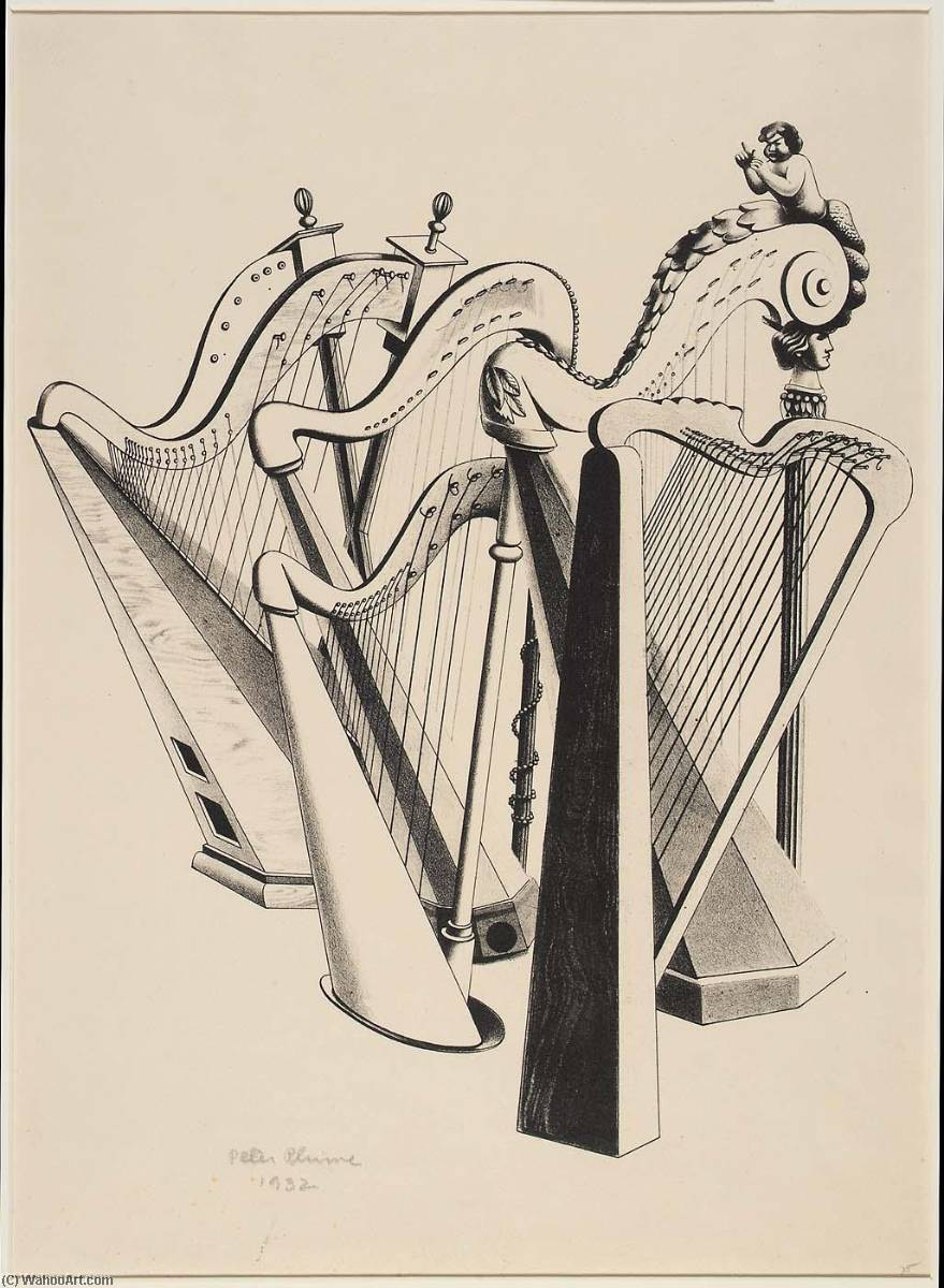 Buy Museum Art Reproductions Harps, 1932 by Peter Blume (Inspired By) (1906-1992, Belarus) | ArtsDot.com