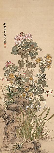Buy Museum Art Reproductions Autumn Flowers, 1843 by Yamamoto Baiitsu (1783-1856) | ArtsDot.com