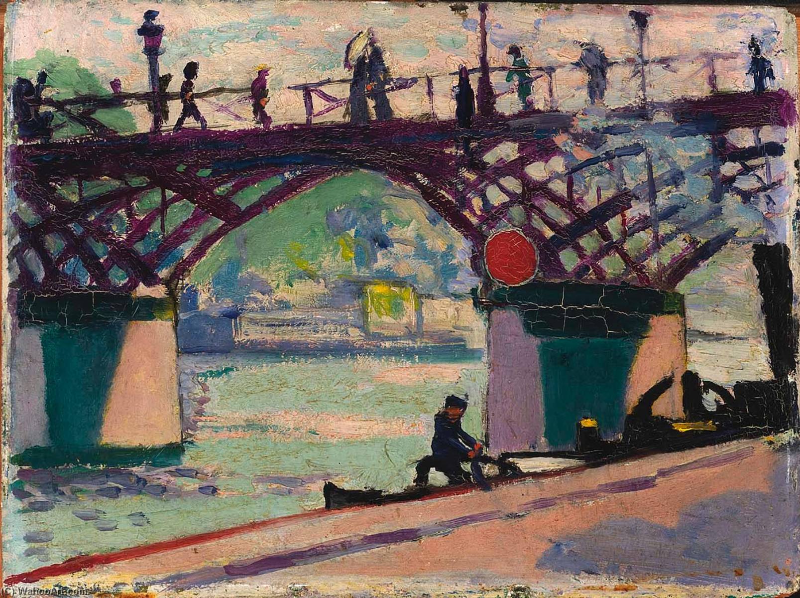 Order Paintings Reproductions Pont des Arts, 1911 by Henry Lyman Saÿen (1875-1918) | ArtsDot.com