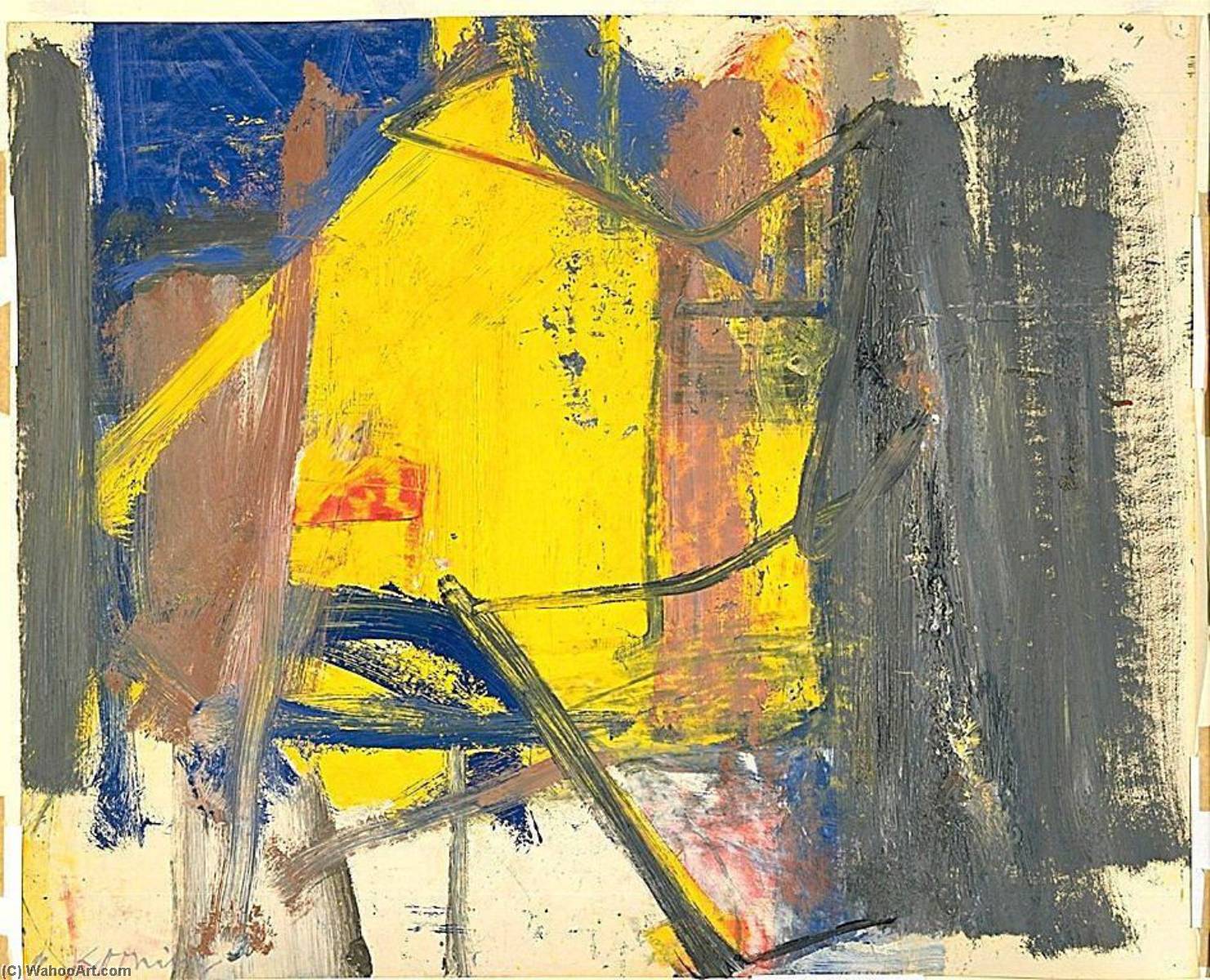 Order Paintings Reproductions Untitled, 1962 by Willem De Kooning (Inspired By) (1904-1997, Netherlands) | ArtsDot.com