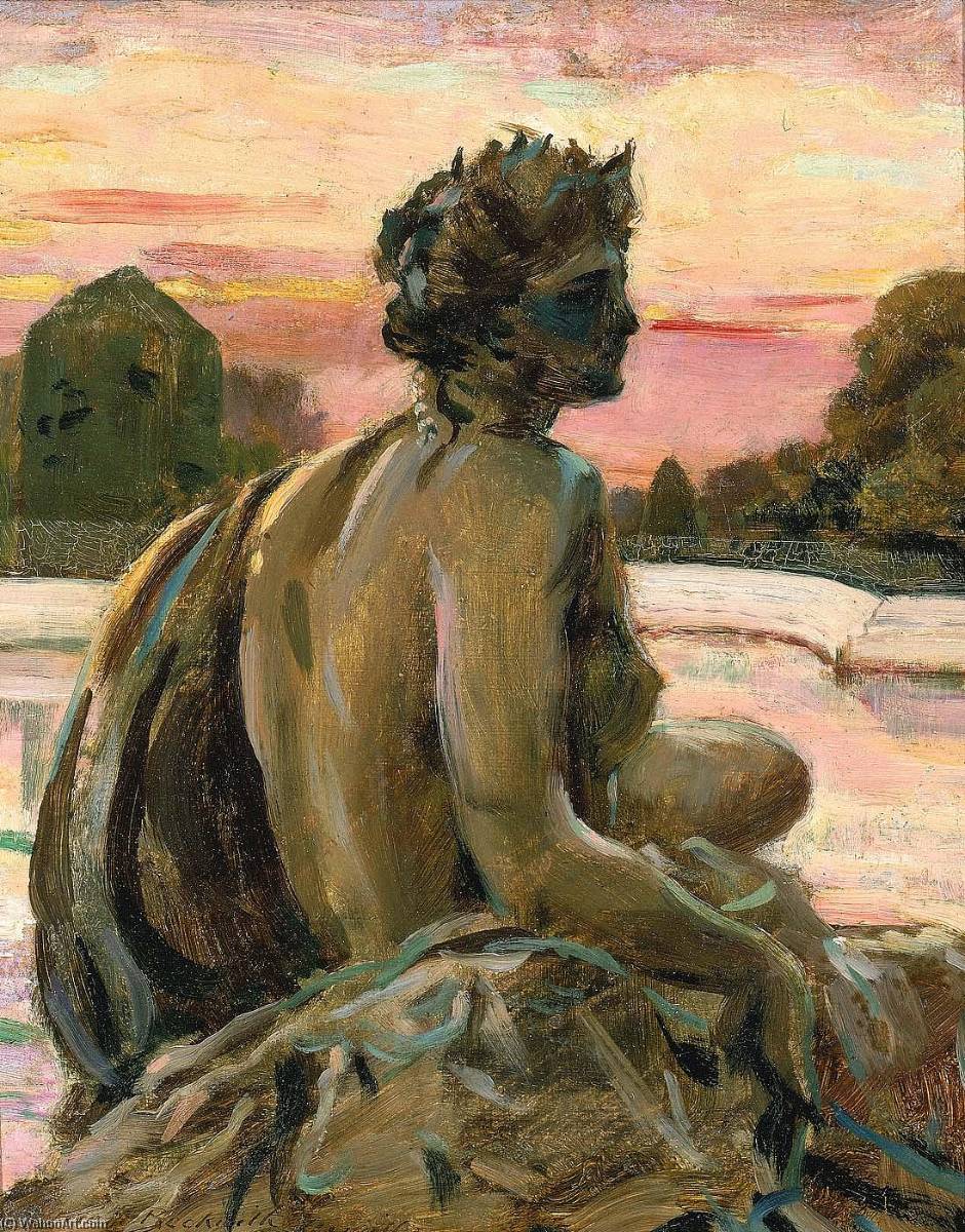 Bestellen Gemälde Reproduktionen Eine der Figuren im Parterre d`Eau, 1913 von James Carroll Beckwith (1852-1917, United States) | ArtsDot.com