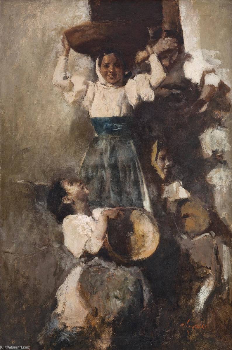 Order Art Reproductions Three Ladies by Romualdo Frederico Locatelli (1905-1943) | ArtsDot.com