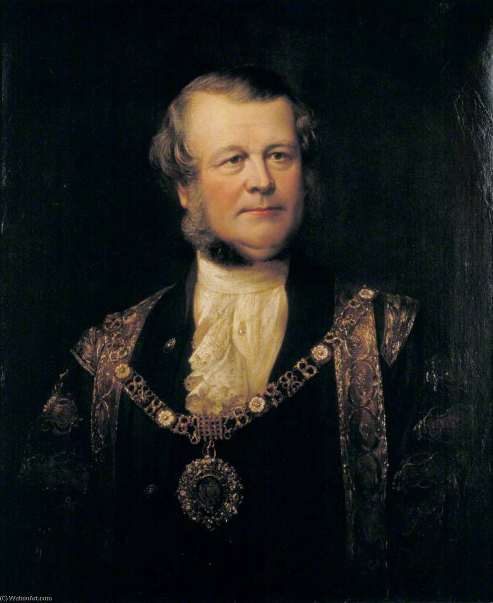 Order Art Reproductions Sir Sills John Gibbons, Lord Mayor of London (1871), 1872 by John Edgar Williams (1821-1891) | ArtsDot.com