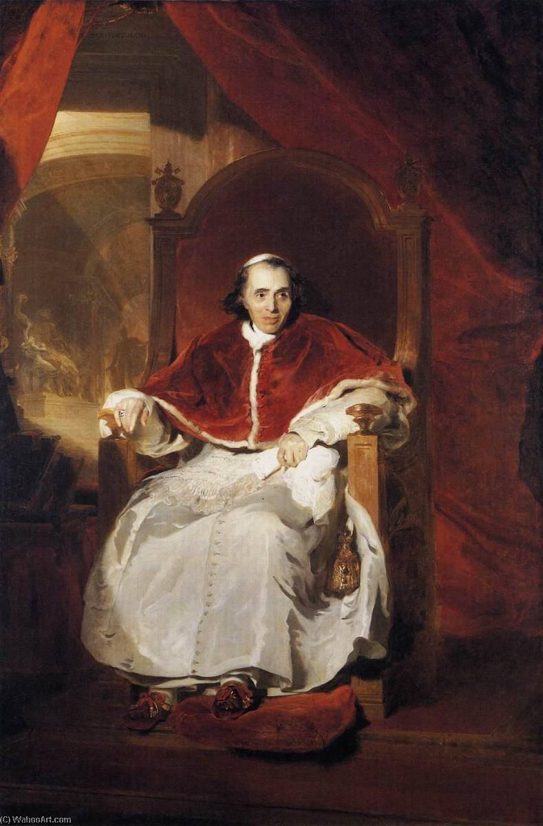 Buy Museum Art Reproductions Pope Pius VII, 1819 by Thomas Lawrence | ArtsDot.com