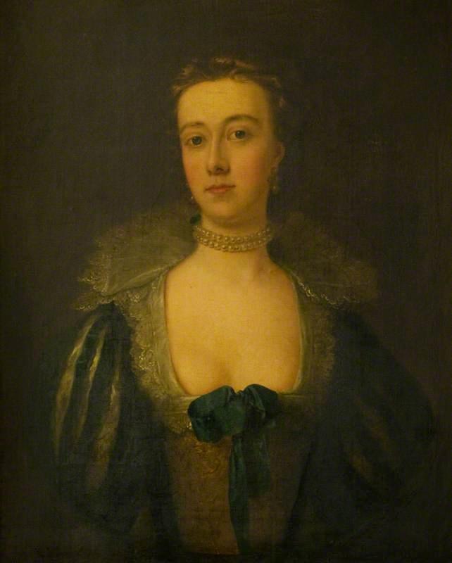 Get Paintings Reproductions Gertrude, Daughter of John Leveson Gower, 1st Lord Gower, 1742 by Stephen Slaughter (1697-1765) | ArtsDot.com
