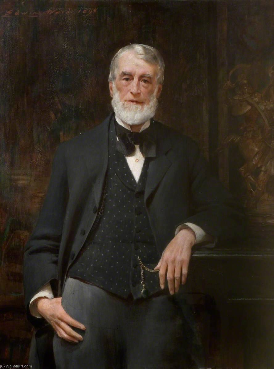 Order Art Reproductions Alderman George Ridgway (1822–1899), 1898 by Edwin Arthur Ward (1859-1933) | ArtsDot.com