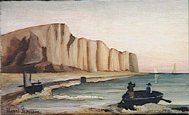 Compra Riproduzioni D'arte Del Museo La falaise di Henri Julien Félix Rousseau (Le Douanier) (1844-1910) | ArtsDot.com