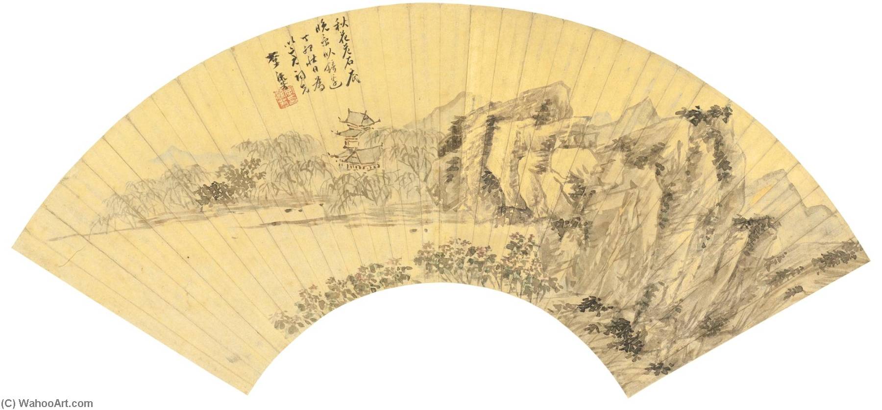 Buy Museum Art Reproductions LANDSCAPE by Li Liufang (1575-1629) | ArtsDot.com
