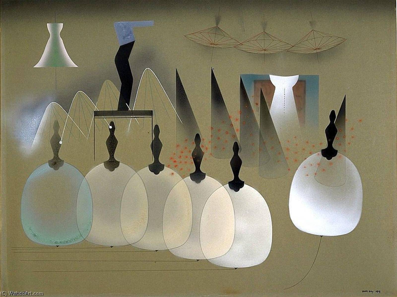 Order Oil Painting Replica Seguidilla, 1919 by Man Ray (Inspired By) (1890-1976, United States) | ArtsDot.com