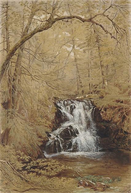 Buy Museum Art Reproductions Indian Falls, Indian Brook, Cold Springs, New York, 1850 by William Rickarby Miller (1818-1893) | ArtsDot.com
