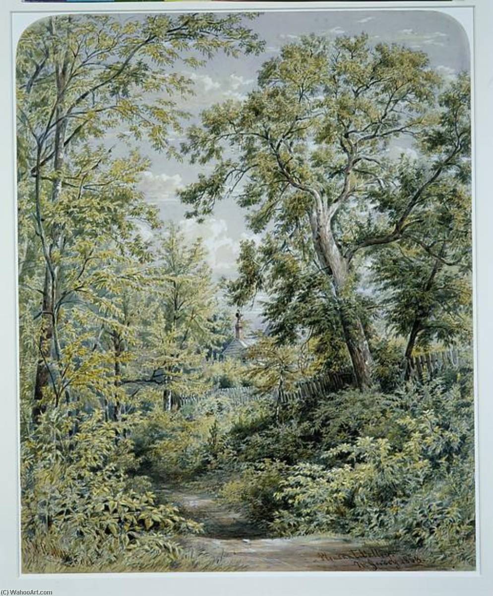 Order Paintings Reproductions Pleasant Valley, New Jersey, 1858 by William Rickarby Miller (1818-1893) | ArtsDot.com