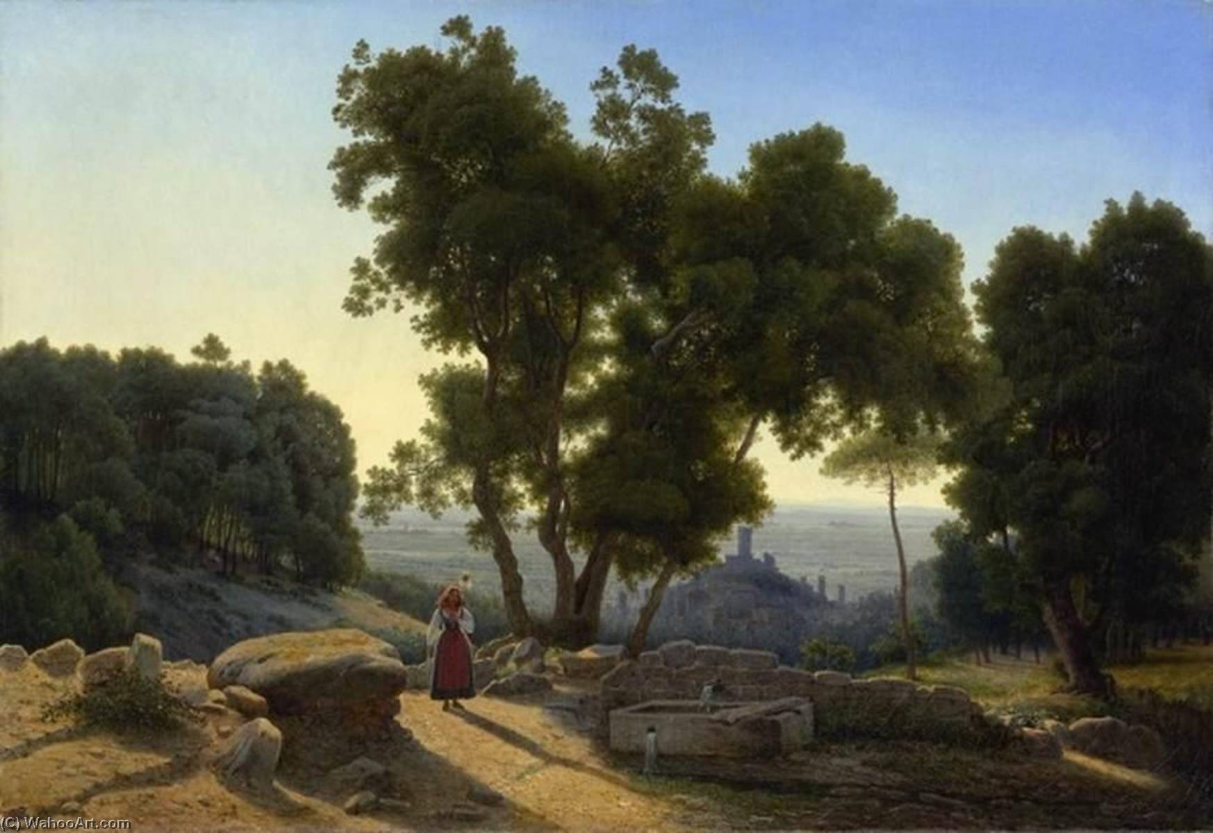 View outside Florence, 1838 by Antoine Marie Perrot Antoine Marie Perrot | ArtsDot.com