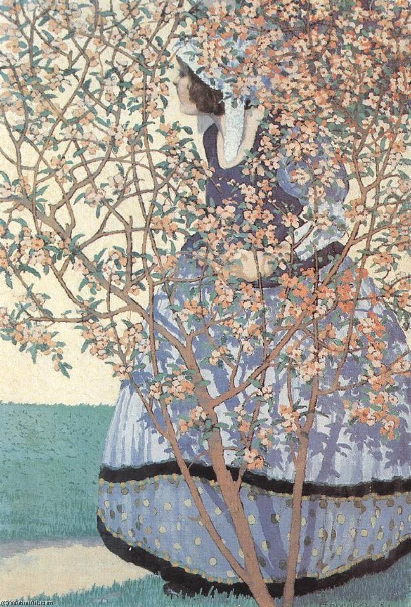 Among Flowers, 1911 by Geza Farago Geza Farago | ArtsDot.com