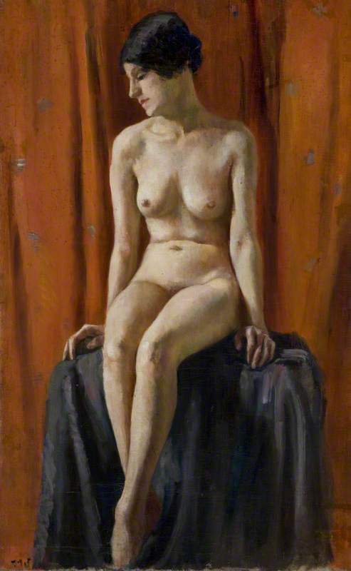 Order Oil Painting Replica Seated Nude, 1916 by Mainie Jellett (1897-1944, Ireland) | ArtsDot.com