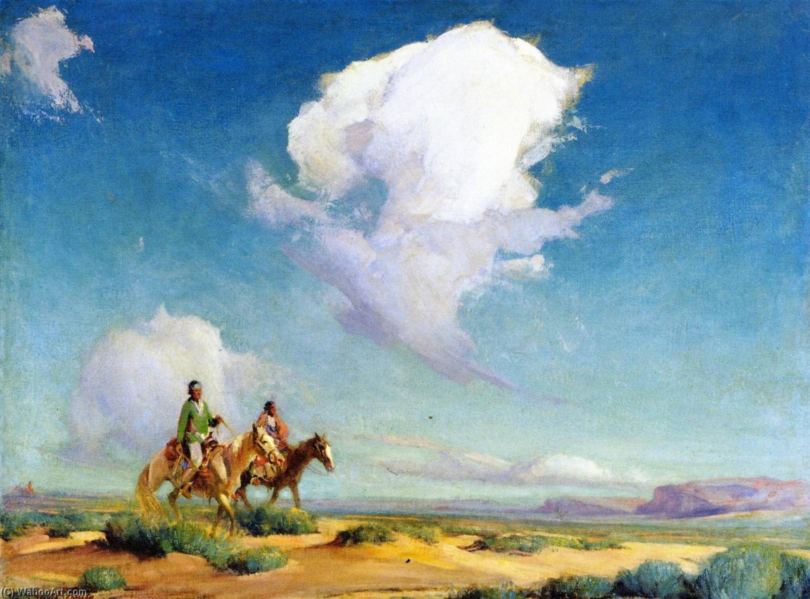 Buy Museum Art Reproductions Navajo Travelers by Ira Diamond Gerald Cassidy (1869-1934, United States) | ArtsDot.com
