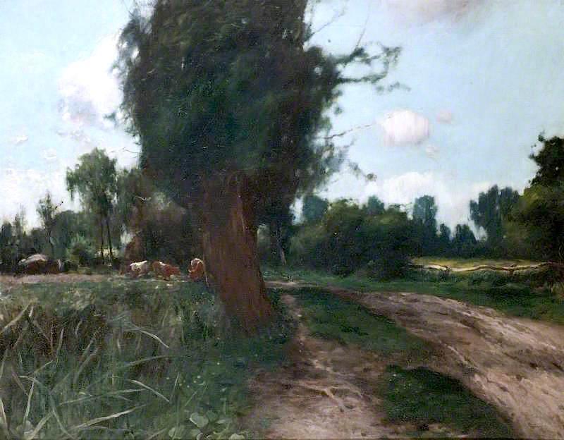 Buy Museum Art Reproductions Landscape, Suffolk Meadows by Harry Becker (1865-1928) | ArtsDot.com