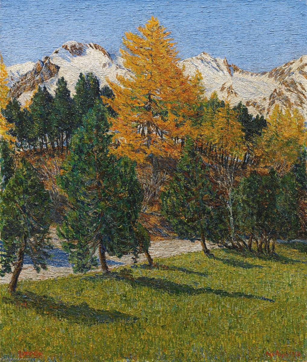 Herbstschnee, 1922 by Gottardo Segantini Gottardo Segantini | ArtsDot.com