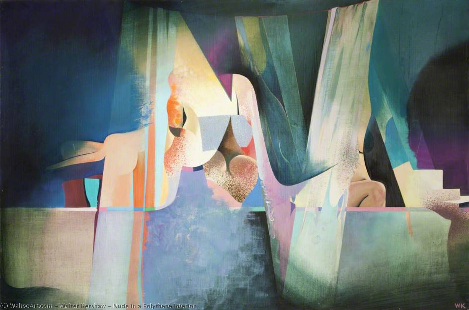 Nude in a Polythene Interior by Walter Kershaw Walter Kershaw | ArtsDot.com