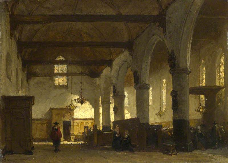 Order Artwork Replica The Interior of the Bakenesserkerk, Haarlem by Johannes Bosboom (1817-1891, Netherlands) | ArtsDot.com